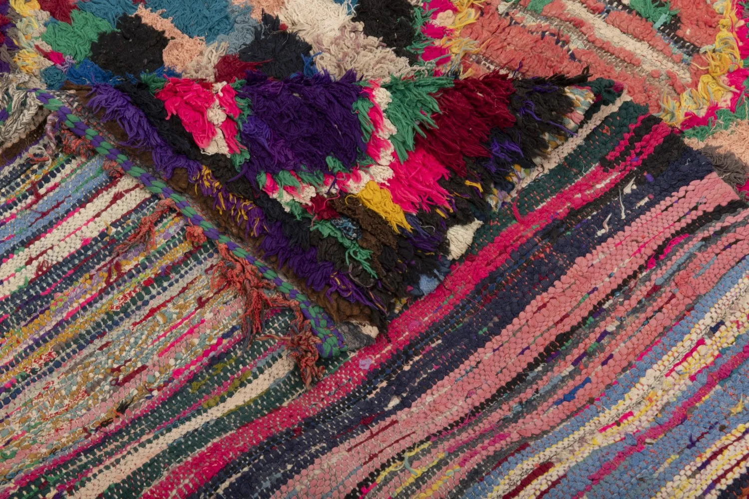 Alfombra Marroquí Bereber Boucherouite 290 x 145 cm