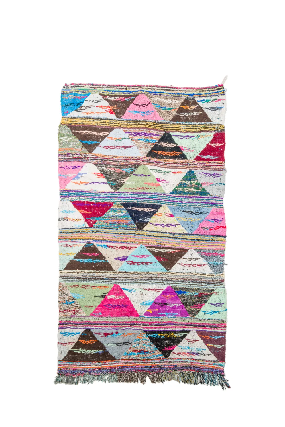 Alfombra Marroquí Bereber Boucherouite 135 x 235 cm