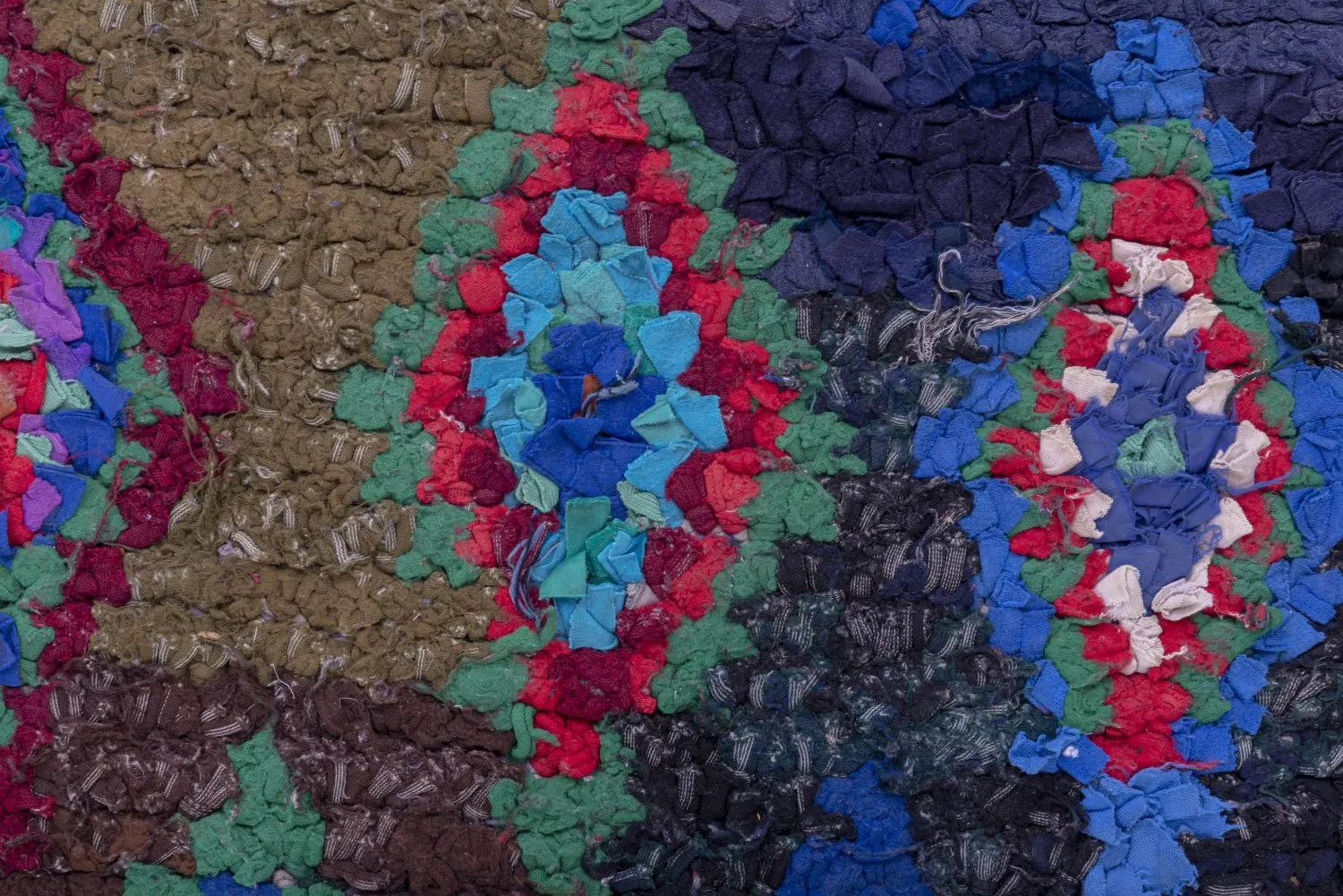 Alfombra Marroquí Berber Boucherouite 190 x 160 cm