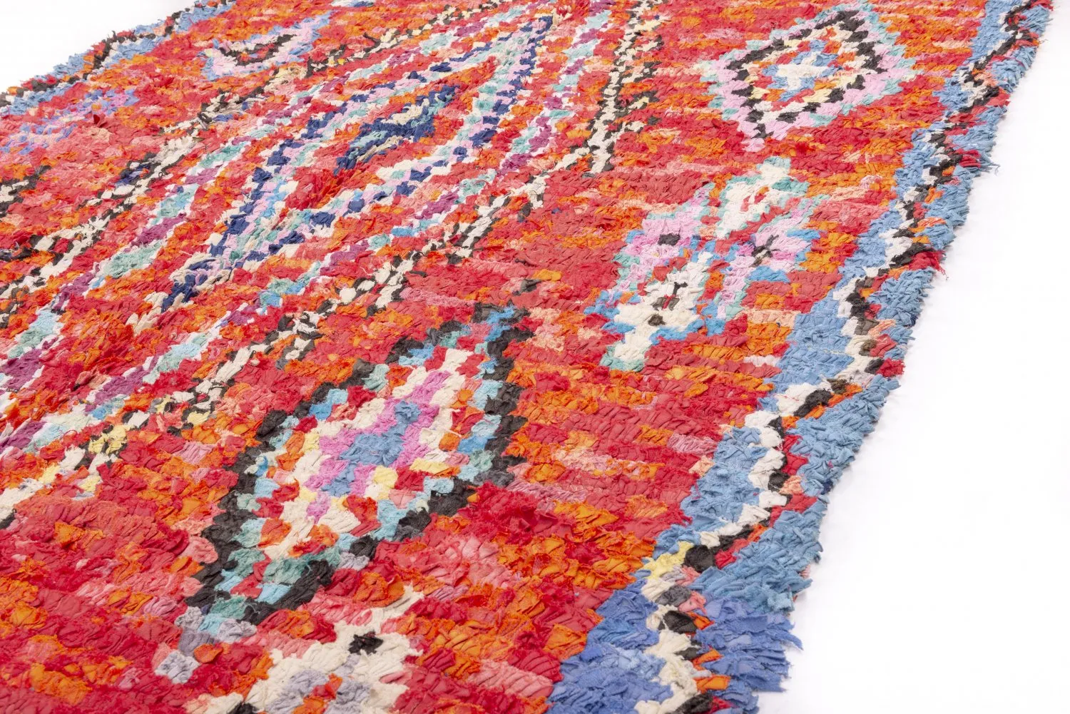 Alfombra Marroquí Bereber Boucherouite 265 x 150 cm