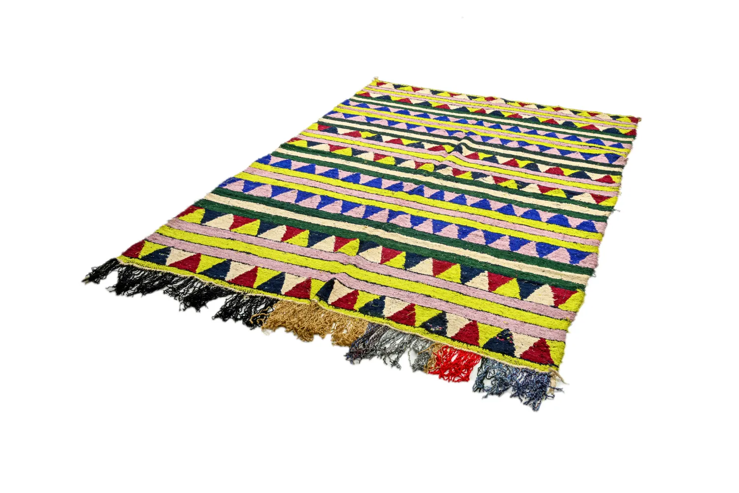 Alfombra Marroquí Bereber Boucherouite 170 x 255 cm