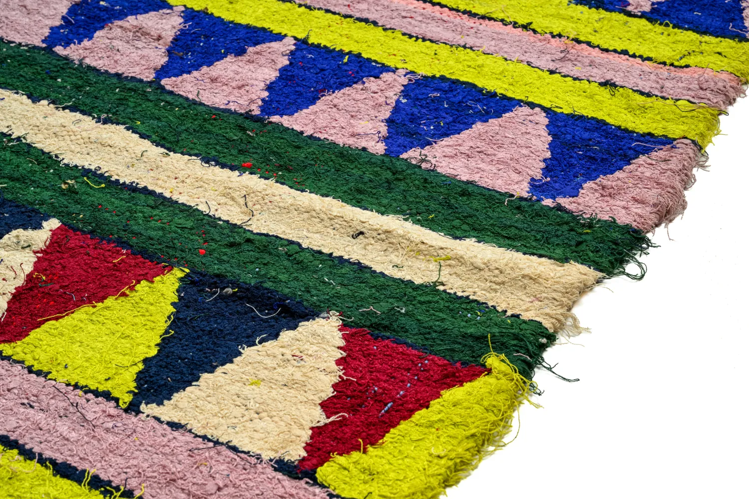 Alfombra Marroquí Bereber Boucherouite 170 x 255 cm
