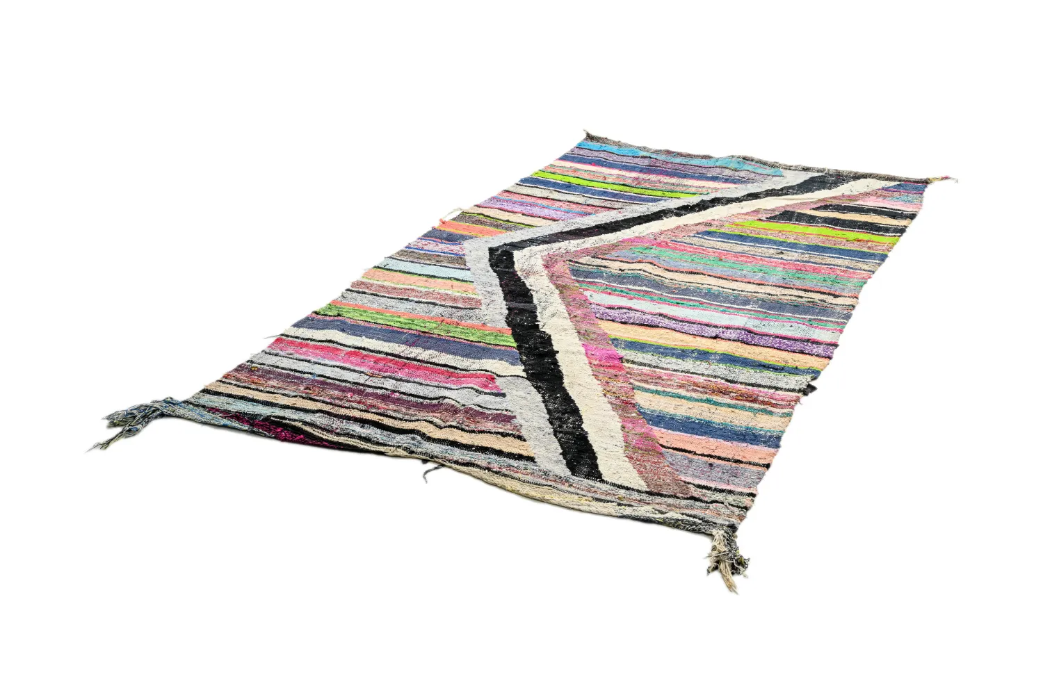 Alfombra Marroquí Bereber Boucherouite 135 x 240 cm