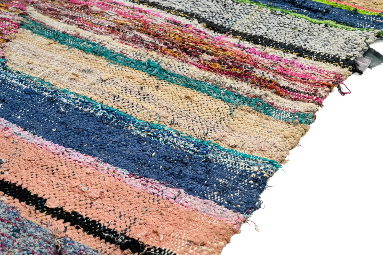 Alfombra Marroquí Bereber Boucherouite 135 x 240 cm