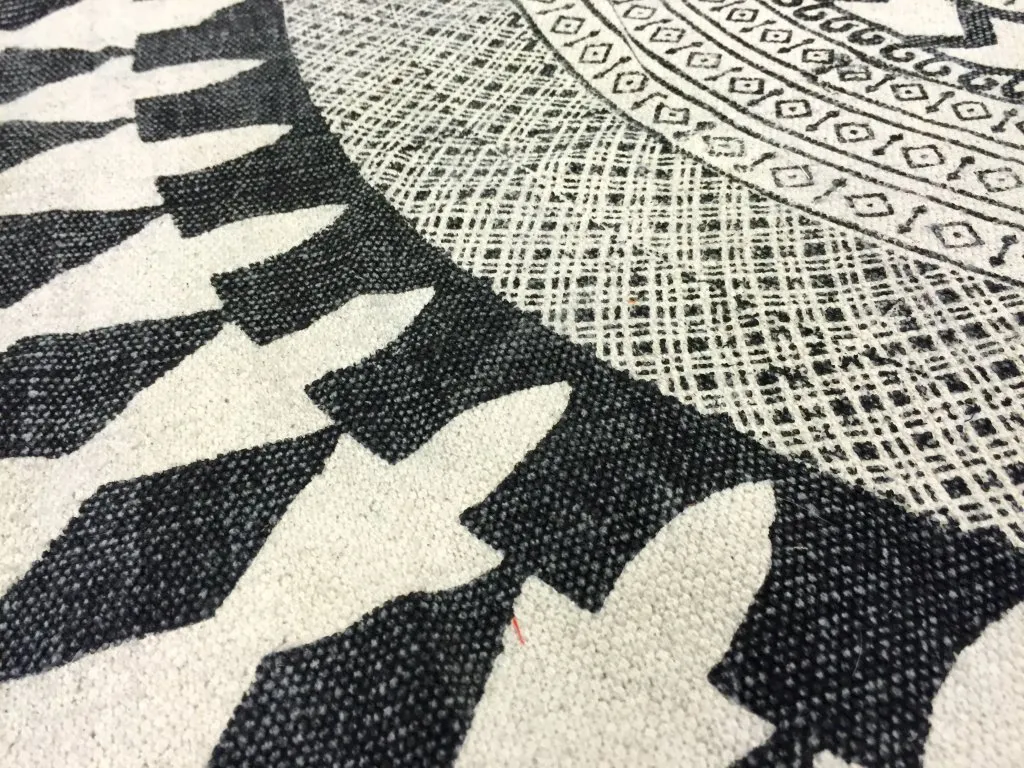 Alfombras redondeadas - Marrakech (redondo) (negro/blanco/gris)