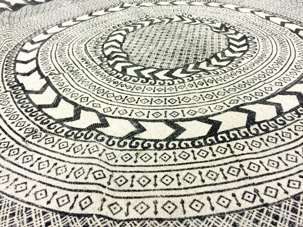Alfombras redondeadas - Marrakech (redondo) (negro/blanco/gris)