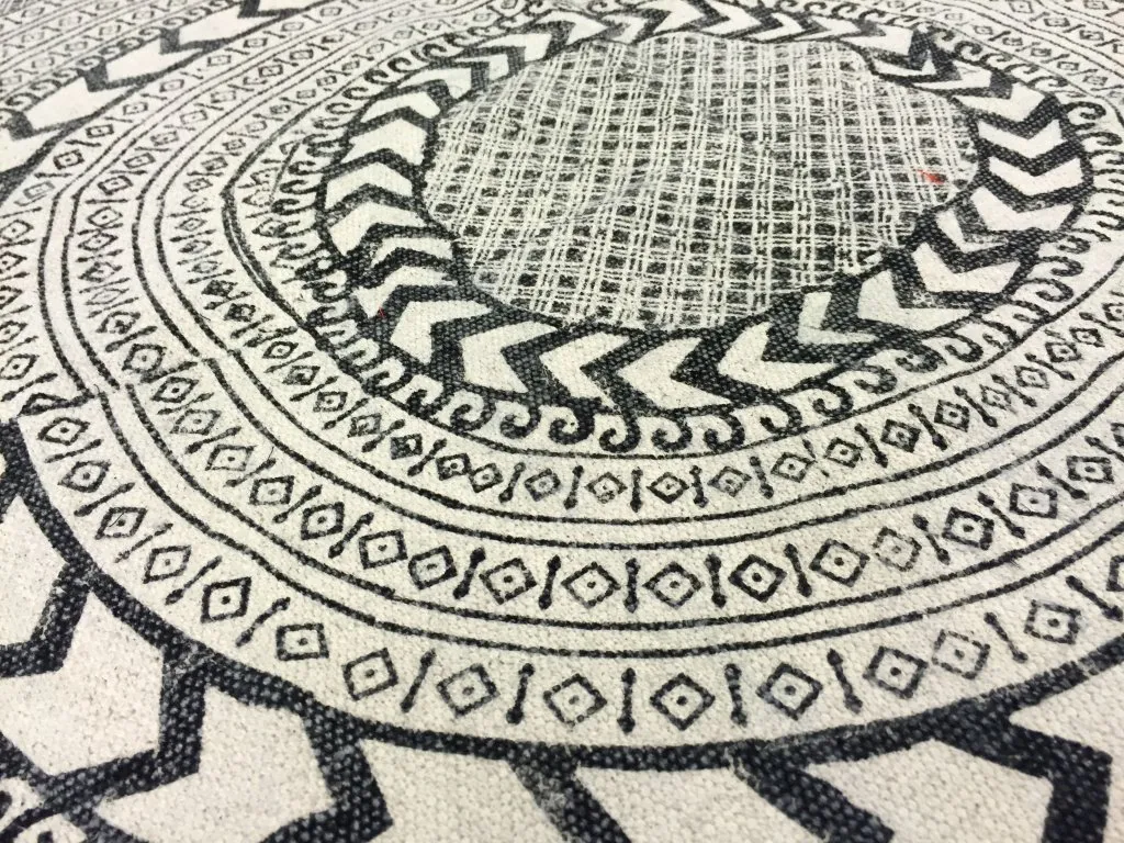 Alfombras redondeadas - Marrakech (redondo) (negro/blanco/gris)