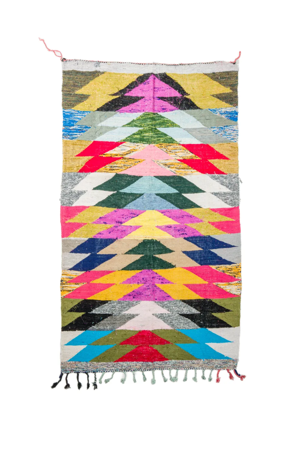 Alfombra Marroquí Bereber Boucherouite 155 x 255 cm
