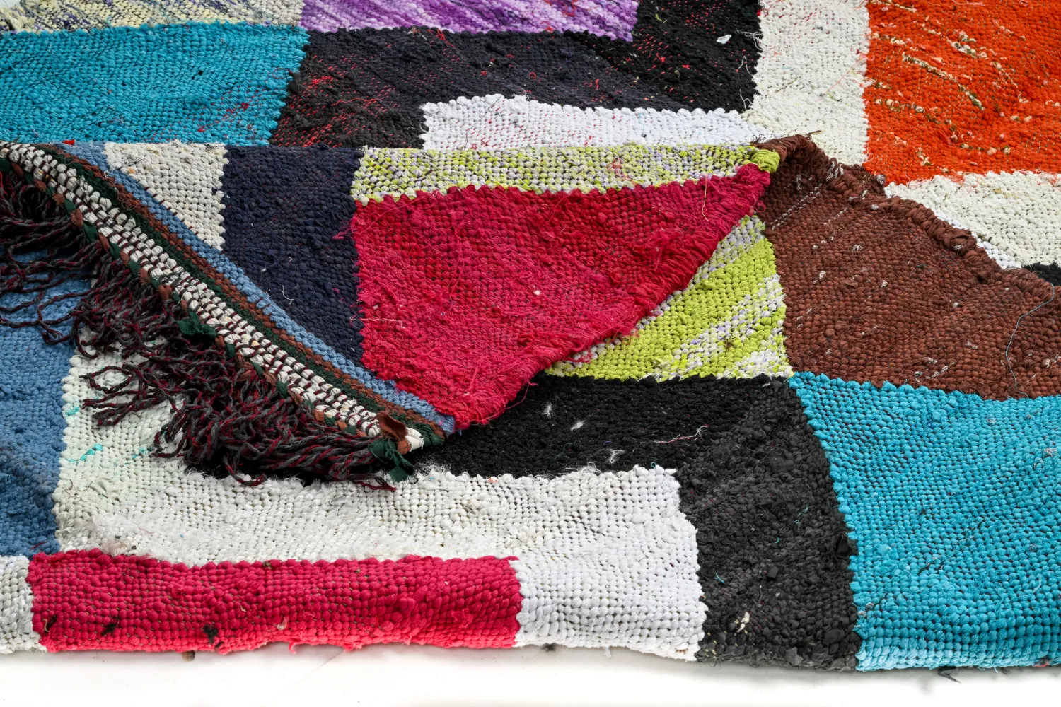 Alfombra Marroquí Bereber Boucherouite 155 x 290 cm