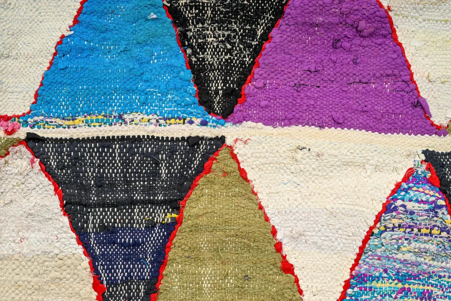 Alfombra Marroquí Bereber Boucherouite 135 x 275 cm
