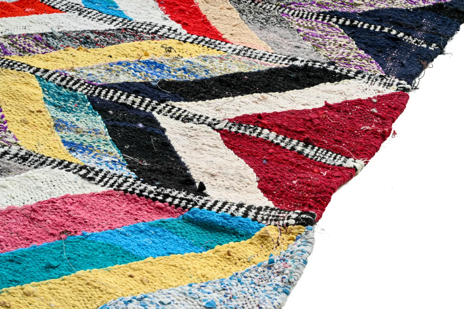Alfombra Marroquí Bereber Boucherouite 150 x 320 cm