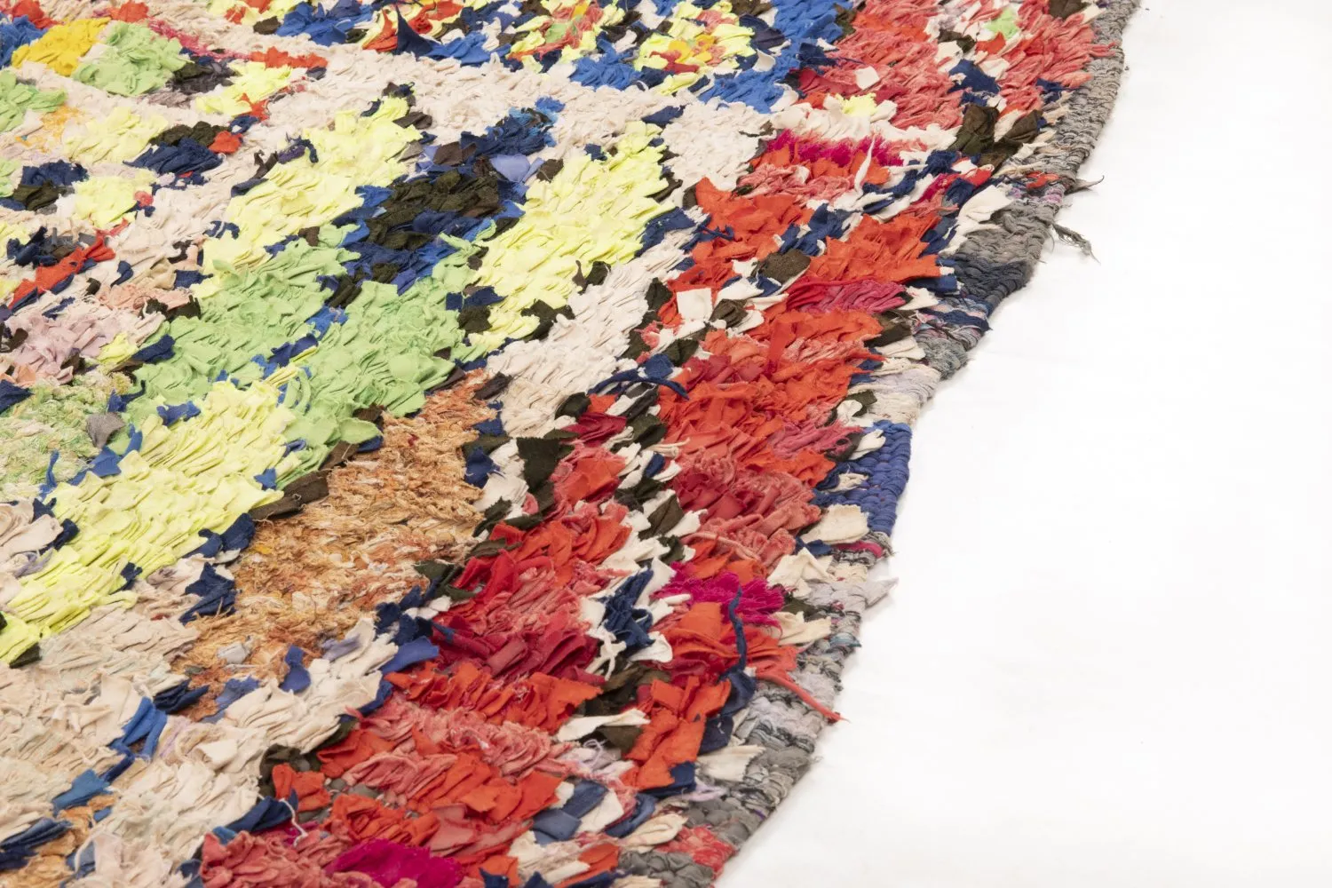 Alfombra Marroquí Bereber Boucherouite 180 x 115 cm