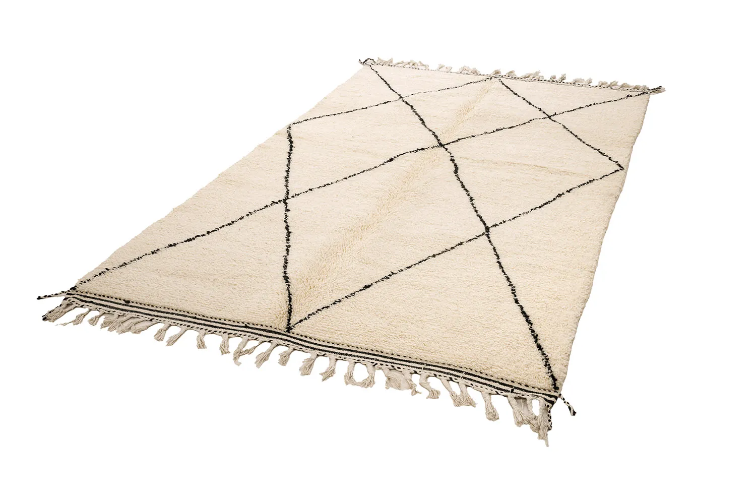 Alfombra Kilim Marroquí Bereber Beni Ourain 155 x 270 cm