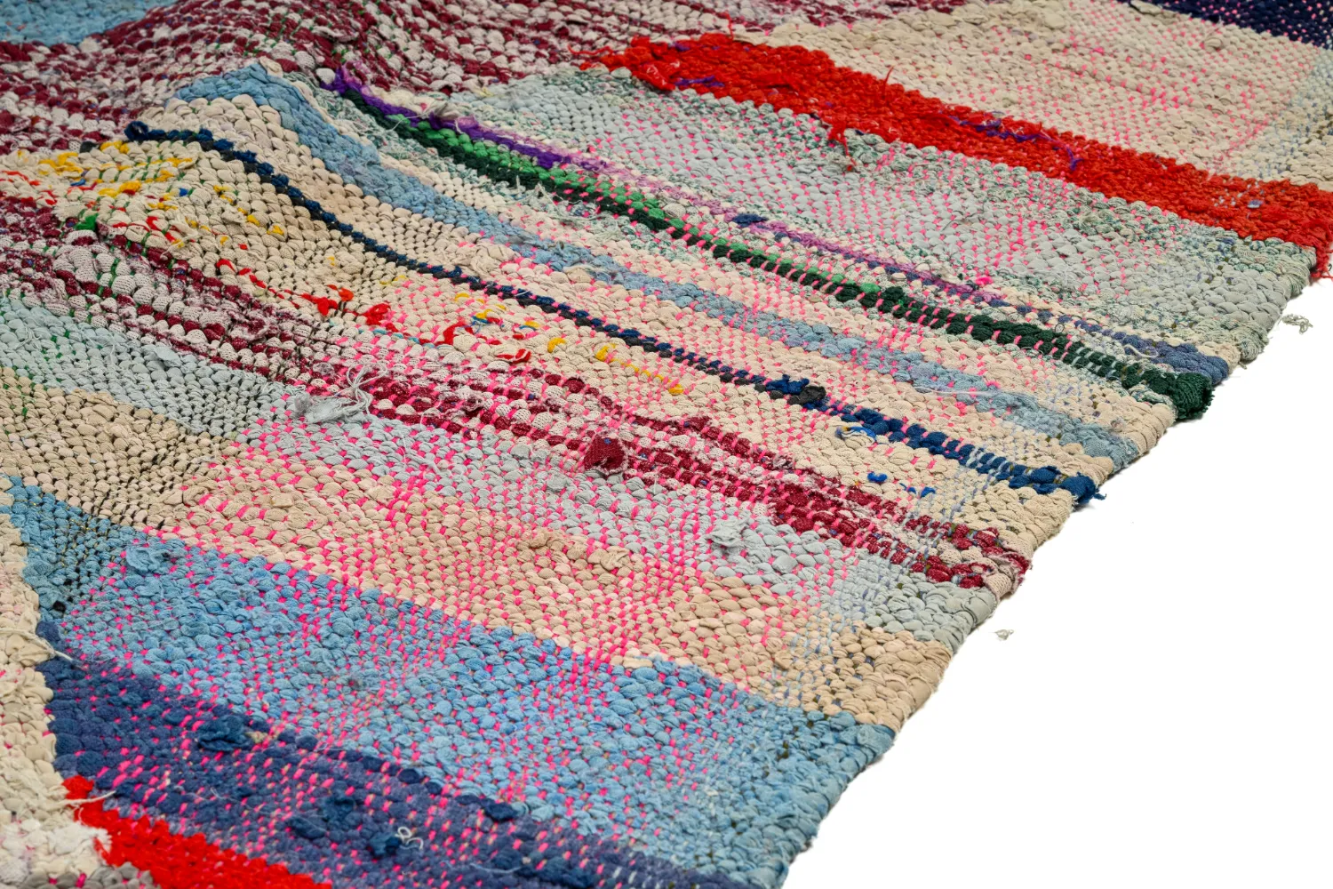 Alfombra Marroquí Bereber Boucherouite 145 x 295 cm