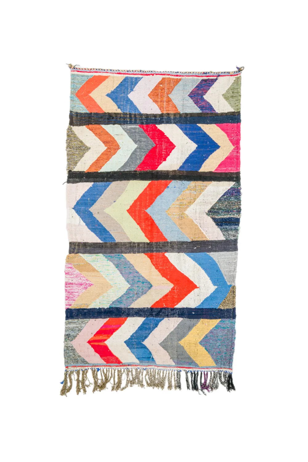Alfombra Marroquí Bereber Boucherouite 135 x 250 cm