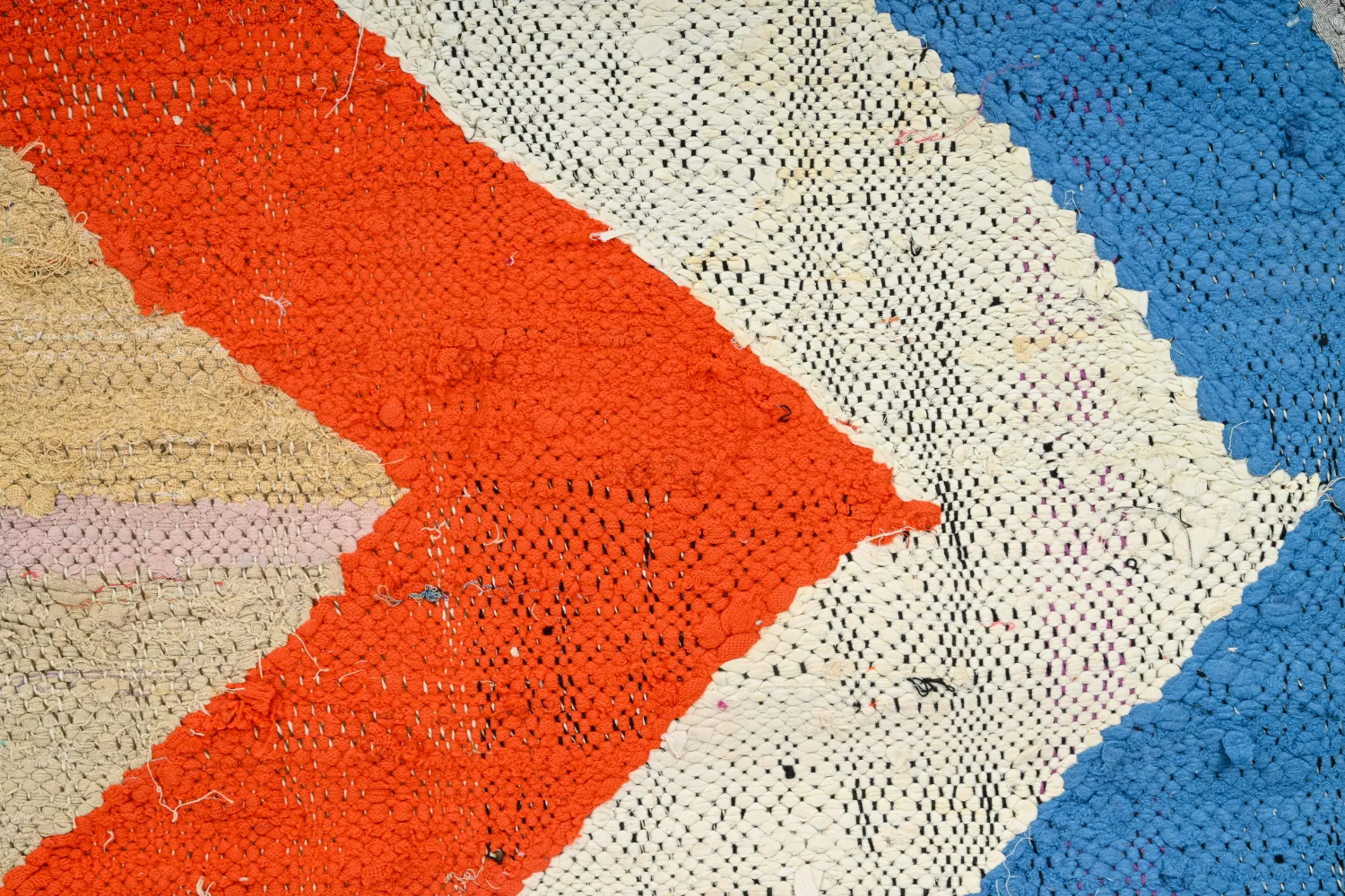 Alfombra Marroquí Bereber Boucherouite 135 x 250 cm