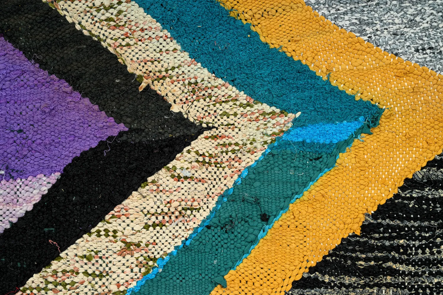 Alfombra Marroquí Bereber Boucherouite 140 x 235 cm
