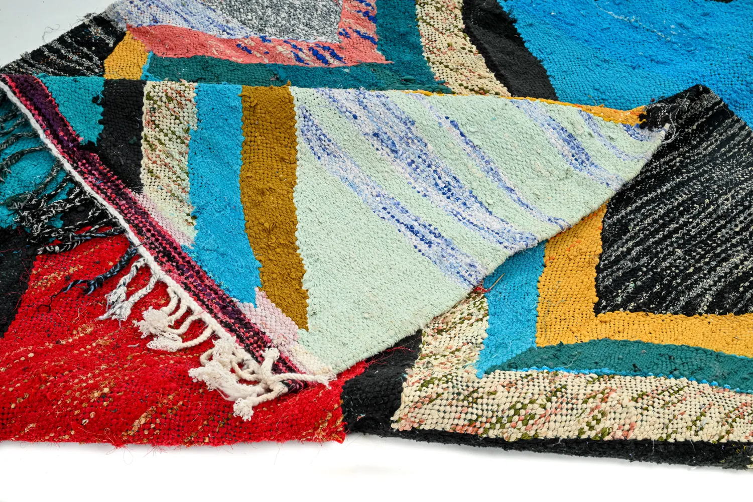 Alfombra Marroquí Bereber Boucherouite 140 x 235 cm