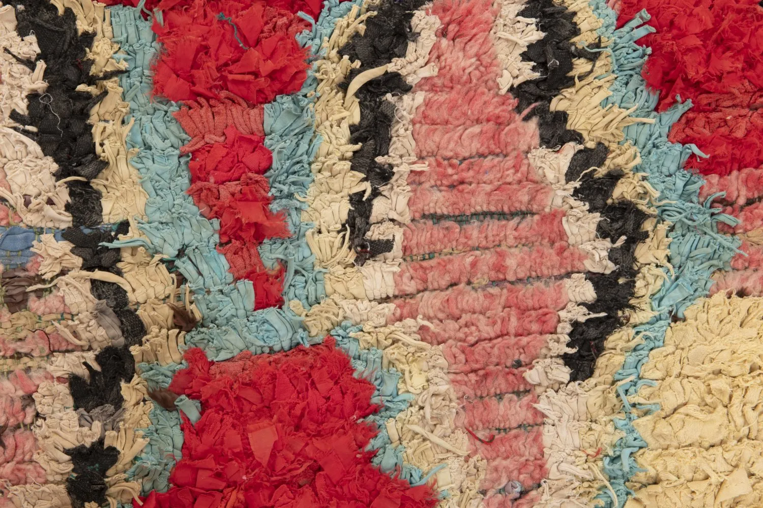 Alfombra Marroquí Bereber Boucherouite 235 x 160 cm