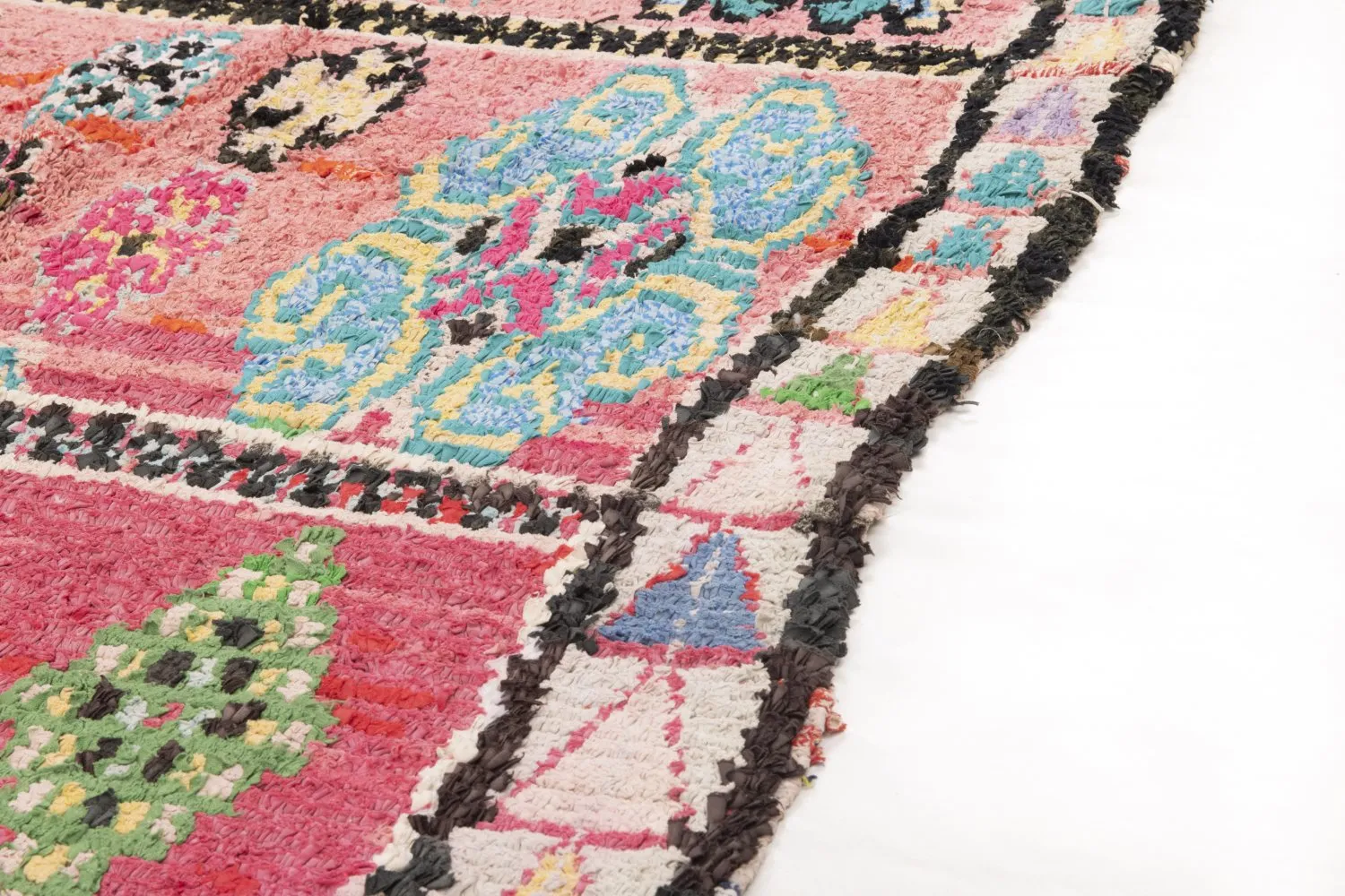 Alfombra Marroquí Bereber Boucherouite 240 x 105 cm