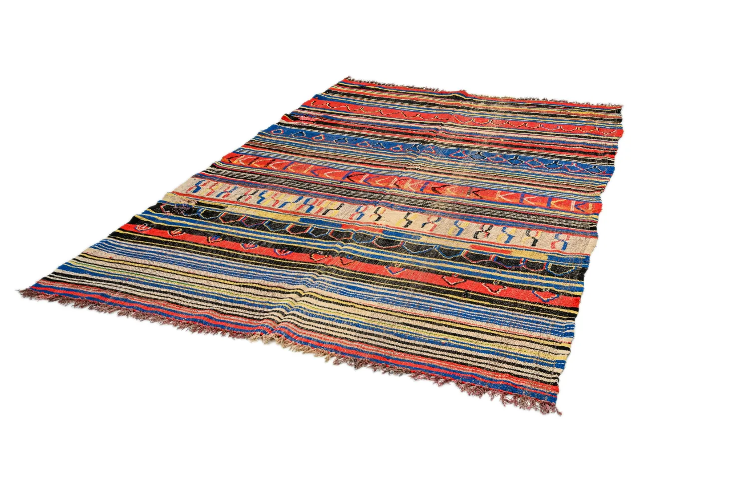 Alfombra Marroquí Bereber Boucherouite 165 x 235 cm