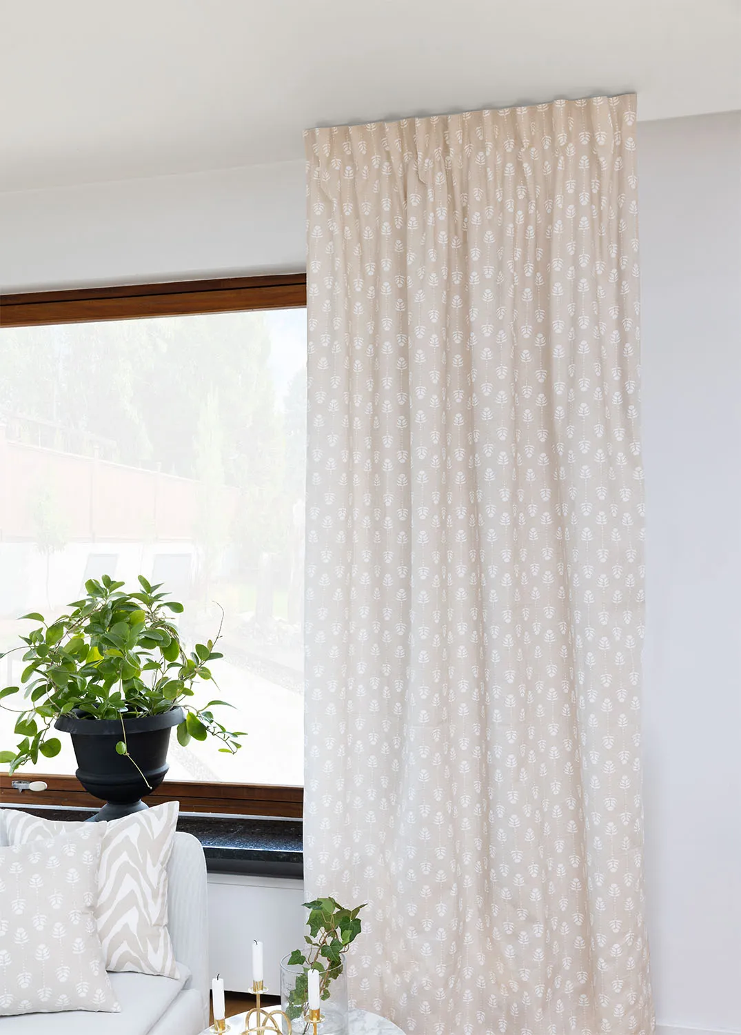 Cortinas - Cortina de algodón Sari (sand)