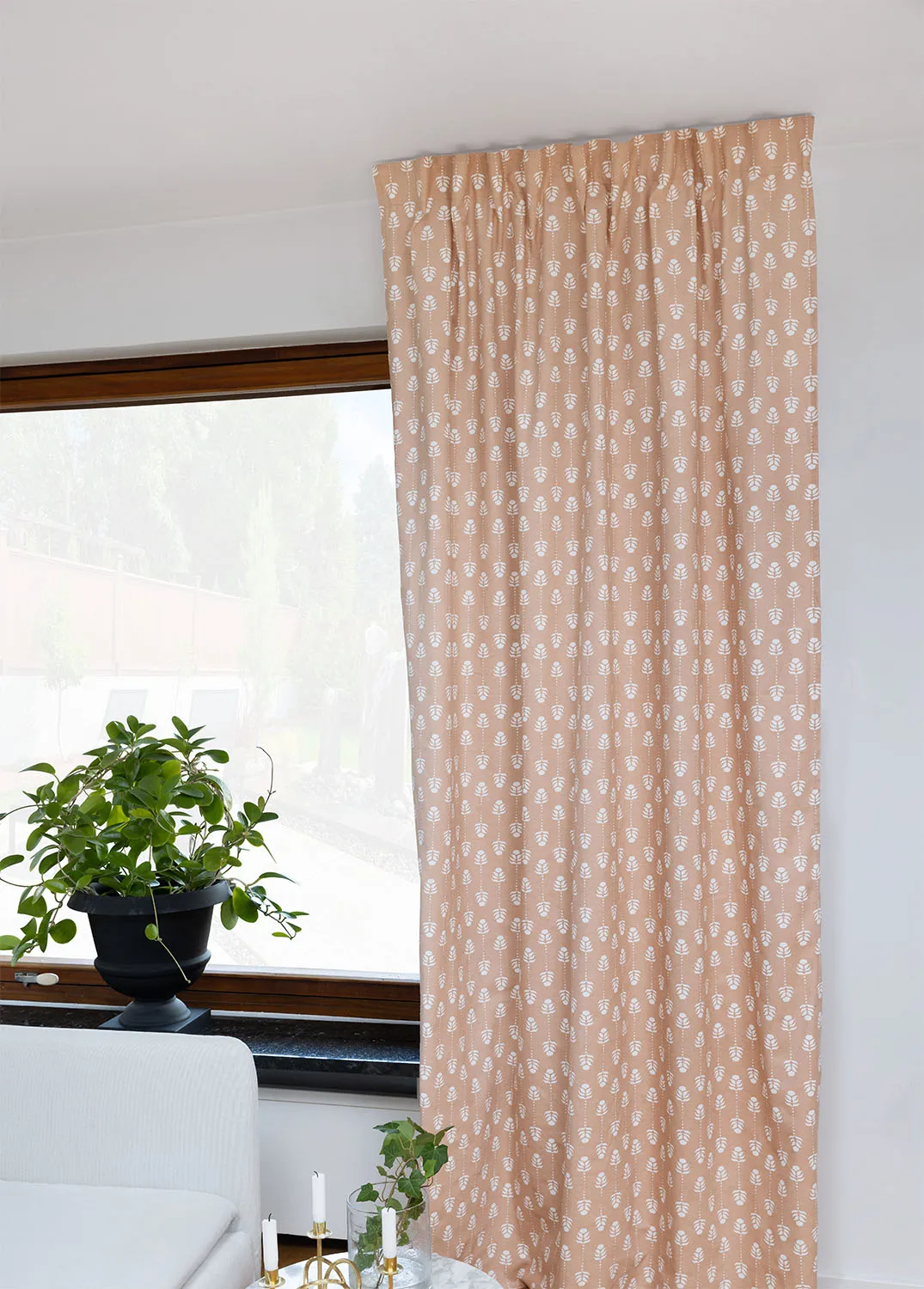 Cortinas - Cortina de algodón Sari (rosa)