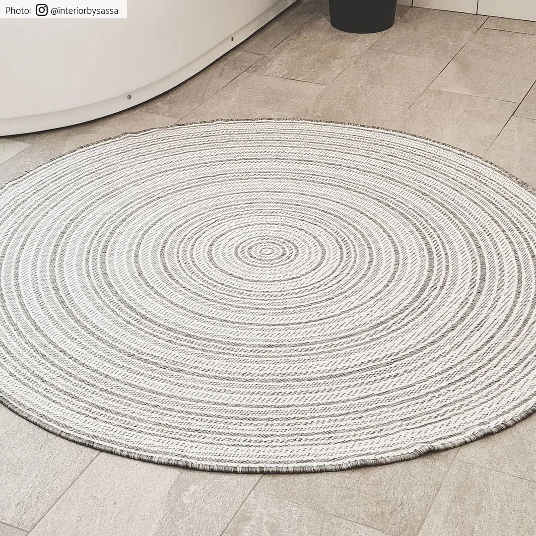 Alfombras redondeadas- Brussels Weave (gris)