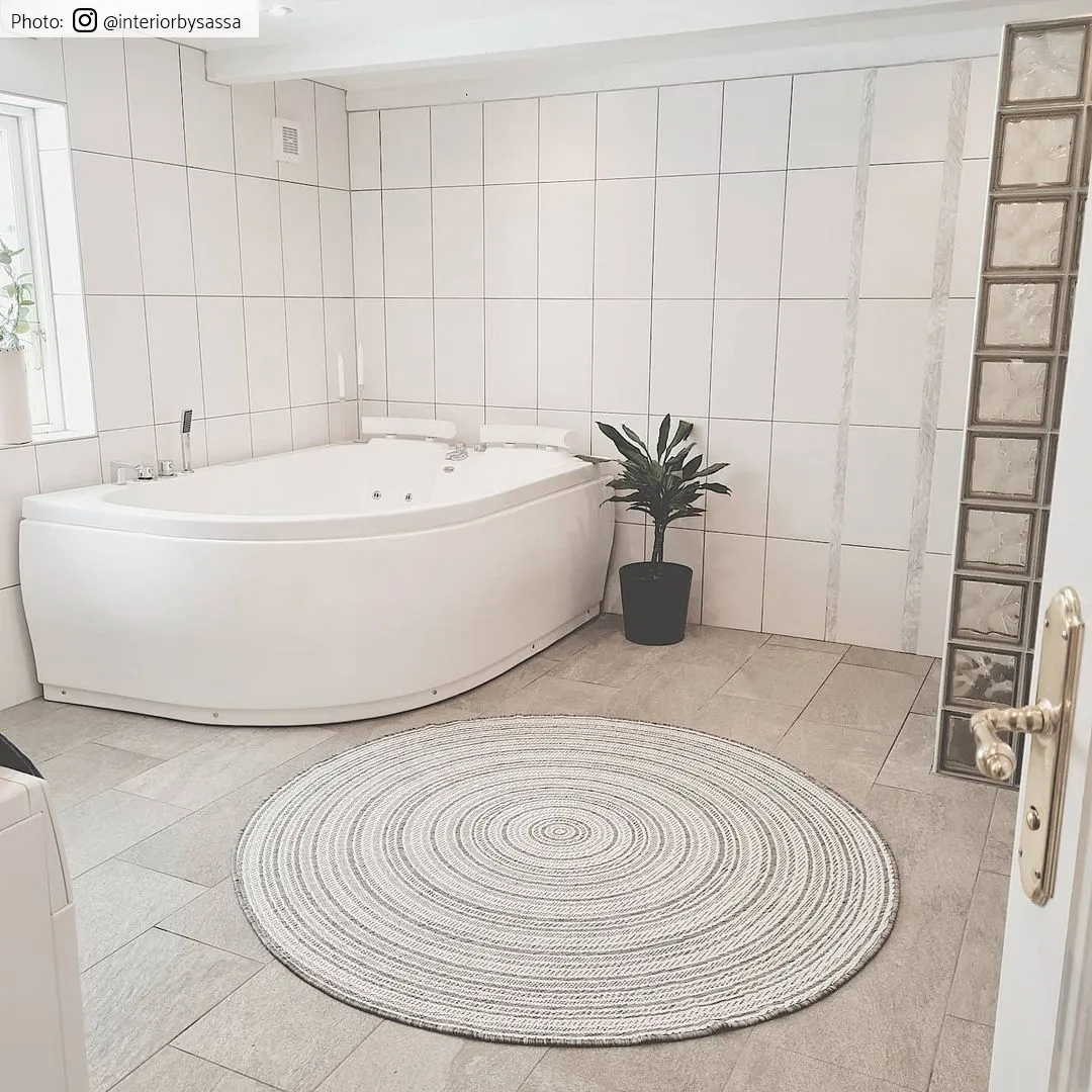 Alfombras redondeadas- Brussels Weave (gris)