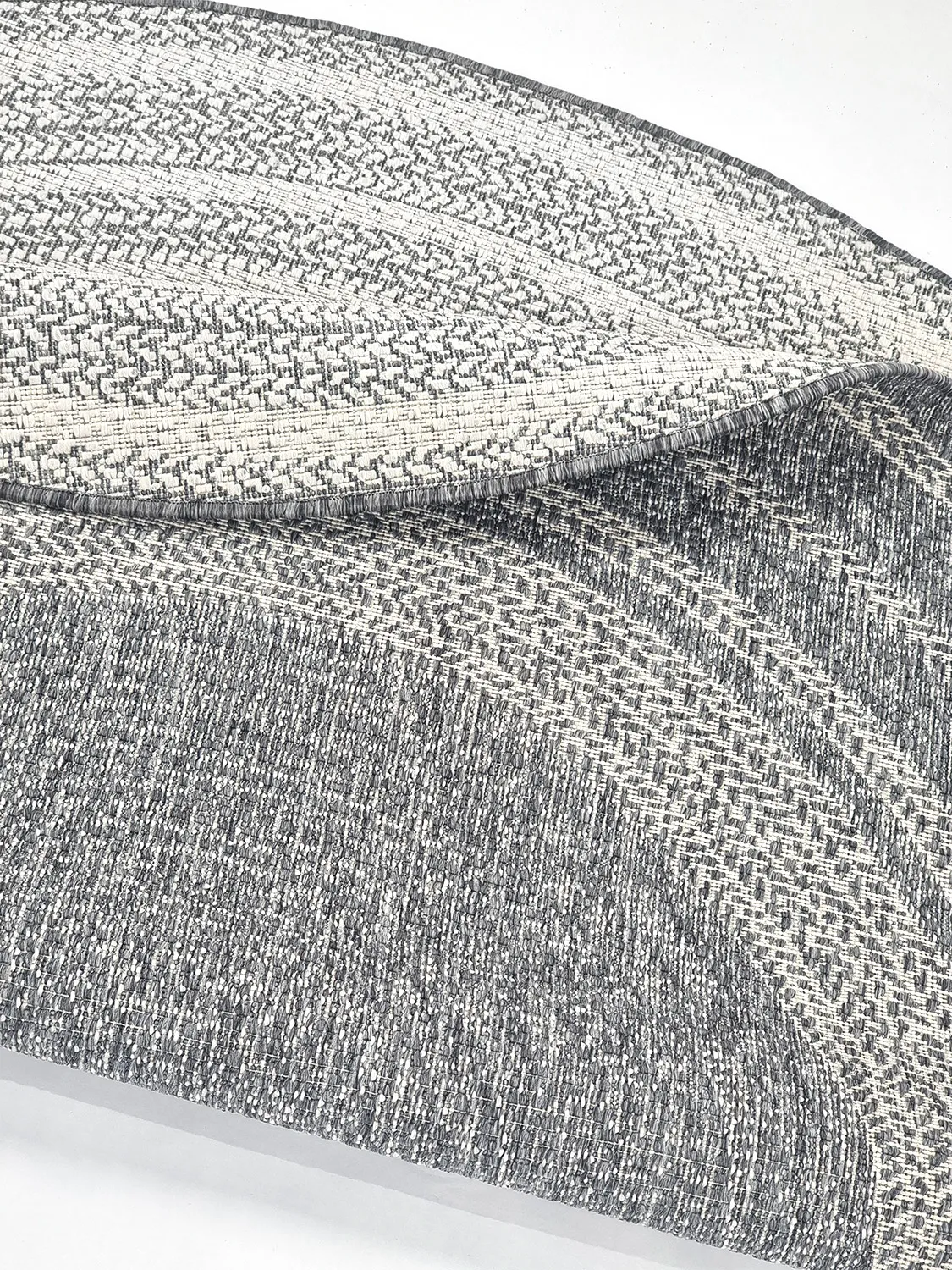 Alfombras redondeadas - Indoor/Outdoor Angus (gris)