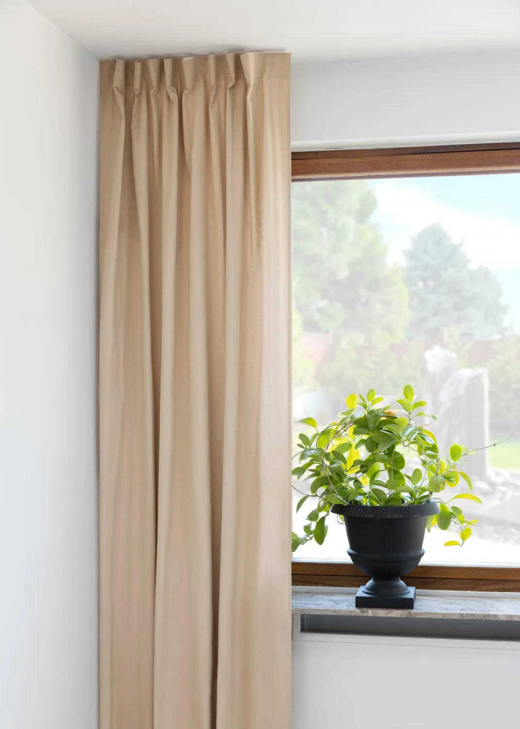 Cortina de algodón Anja (beige)
