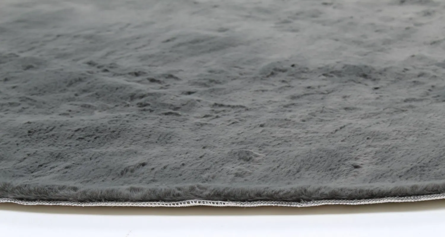Alfombras redondeadas - Aranga Super Soft Fur (antracita)