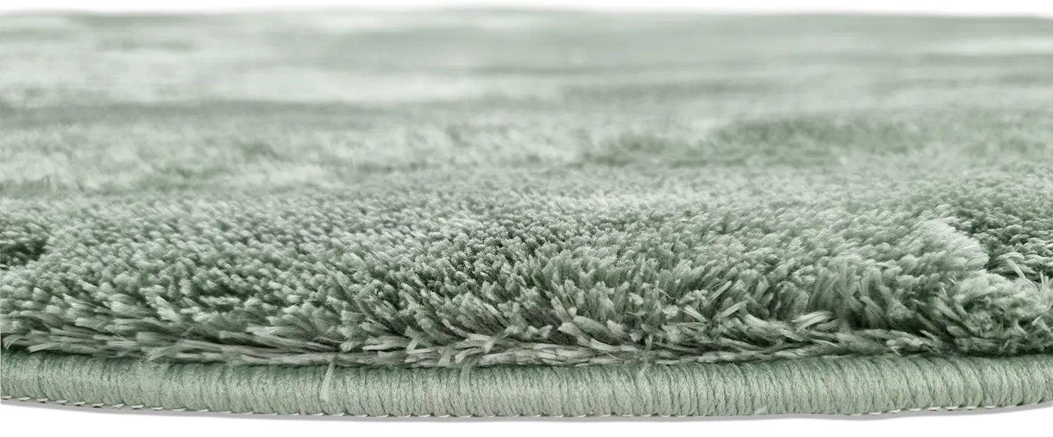 Alfombras redondeadas - Aranga Super Soft Fur (verde)