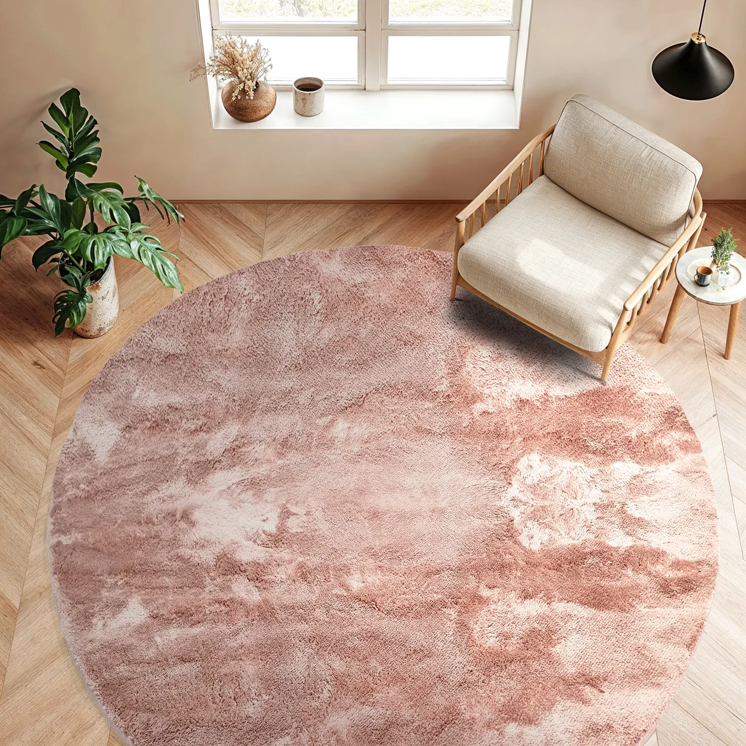 Alfombras redondeadas - Aranga Super Soft Fur (rosa)