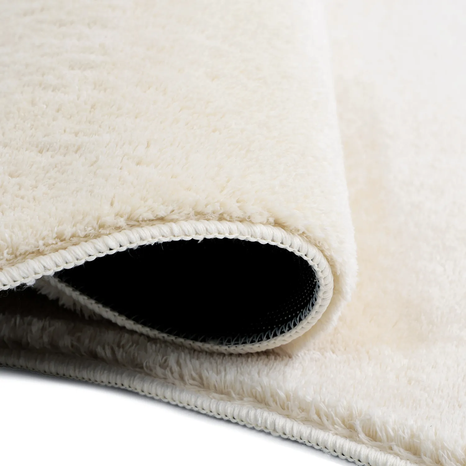 Alfombra Shaggy Ondulada Asimétrica - Aranga Super Soft Fur (beige)