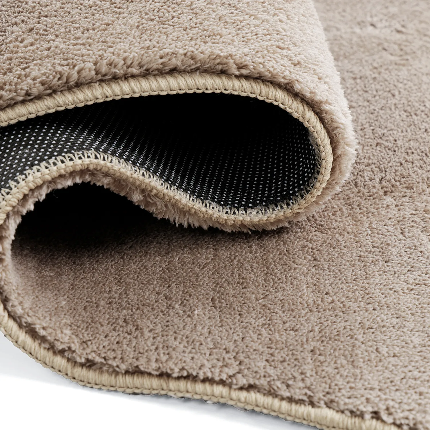 Alfombra Shaggy Ondulada Asimétrica - Aranga Super Soft Fur (marrón)