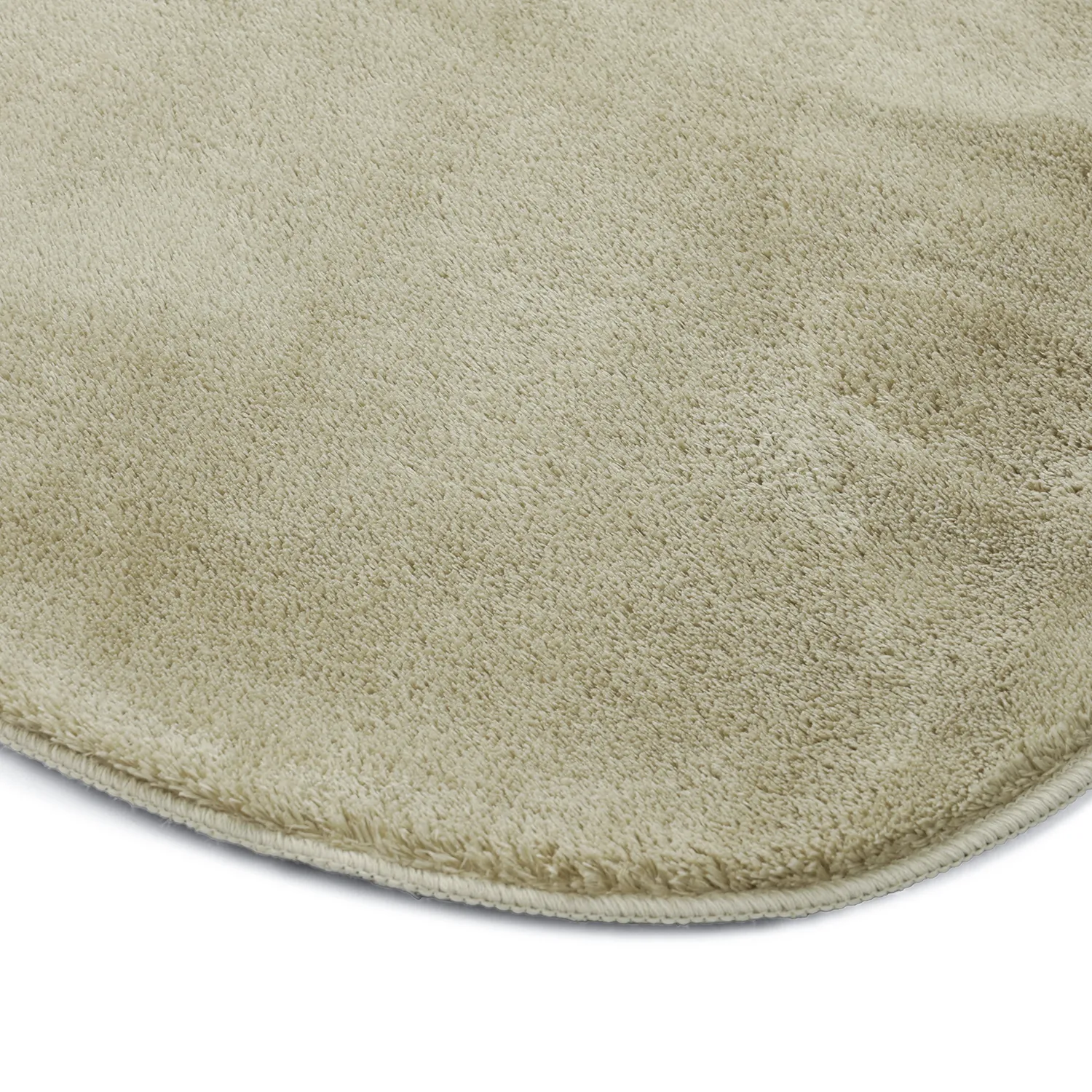 Alfombra Shaggy Ondulada Asimétrica - Aranga Super Soft Fur (verde claro)