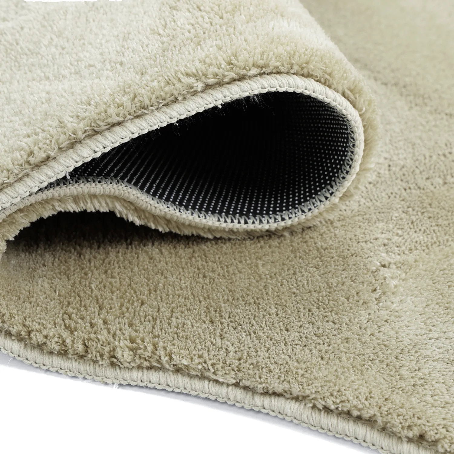 Alfombra Shaggy Ondulada Asimétrica - Aranga Super Soft Fur (verde claro)