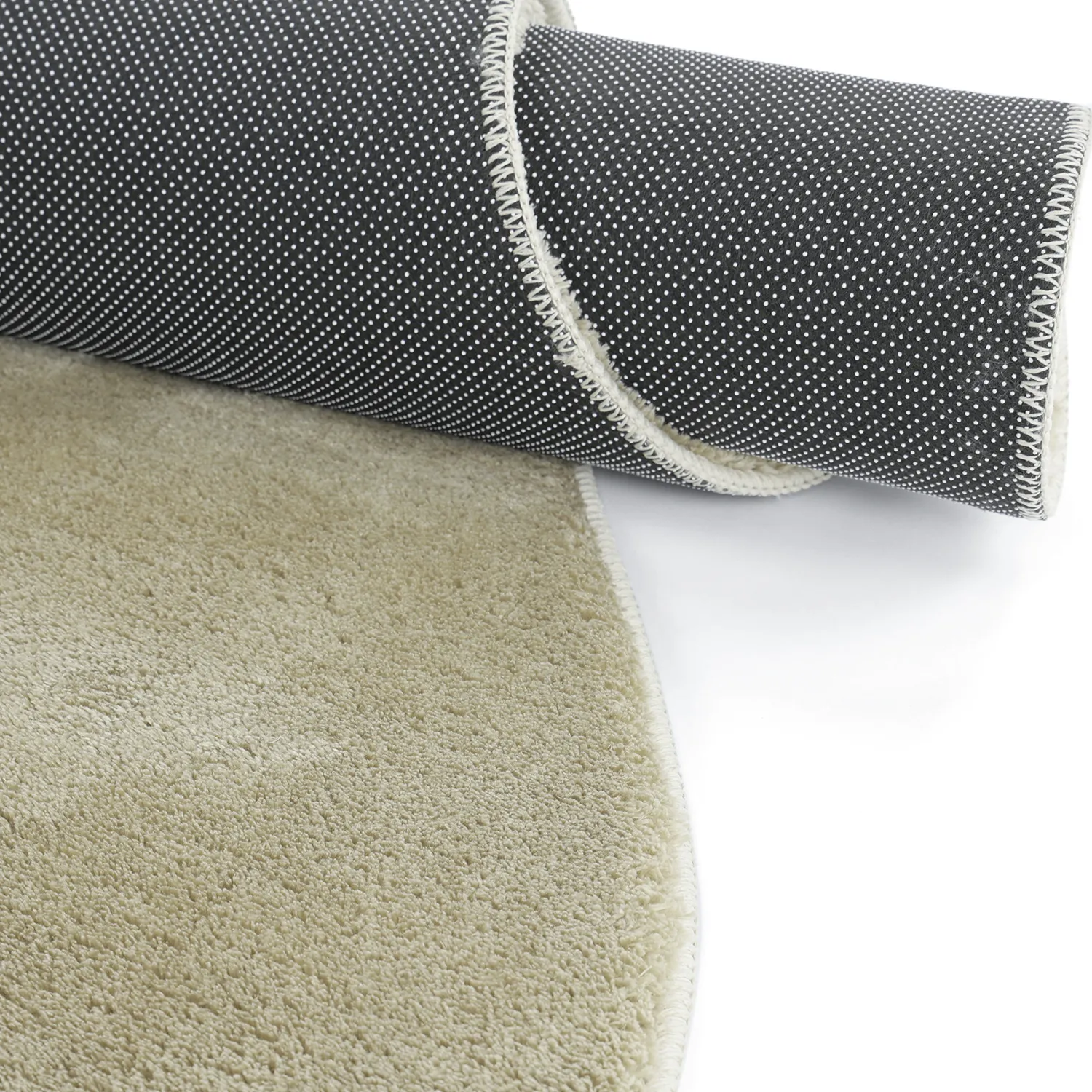 Alfombra Shaggy Ondulada Asimétrica - Aranga Super Soft Fur (verde claro)