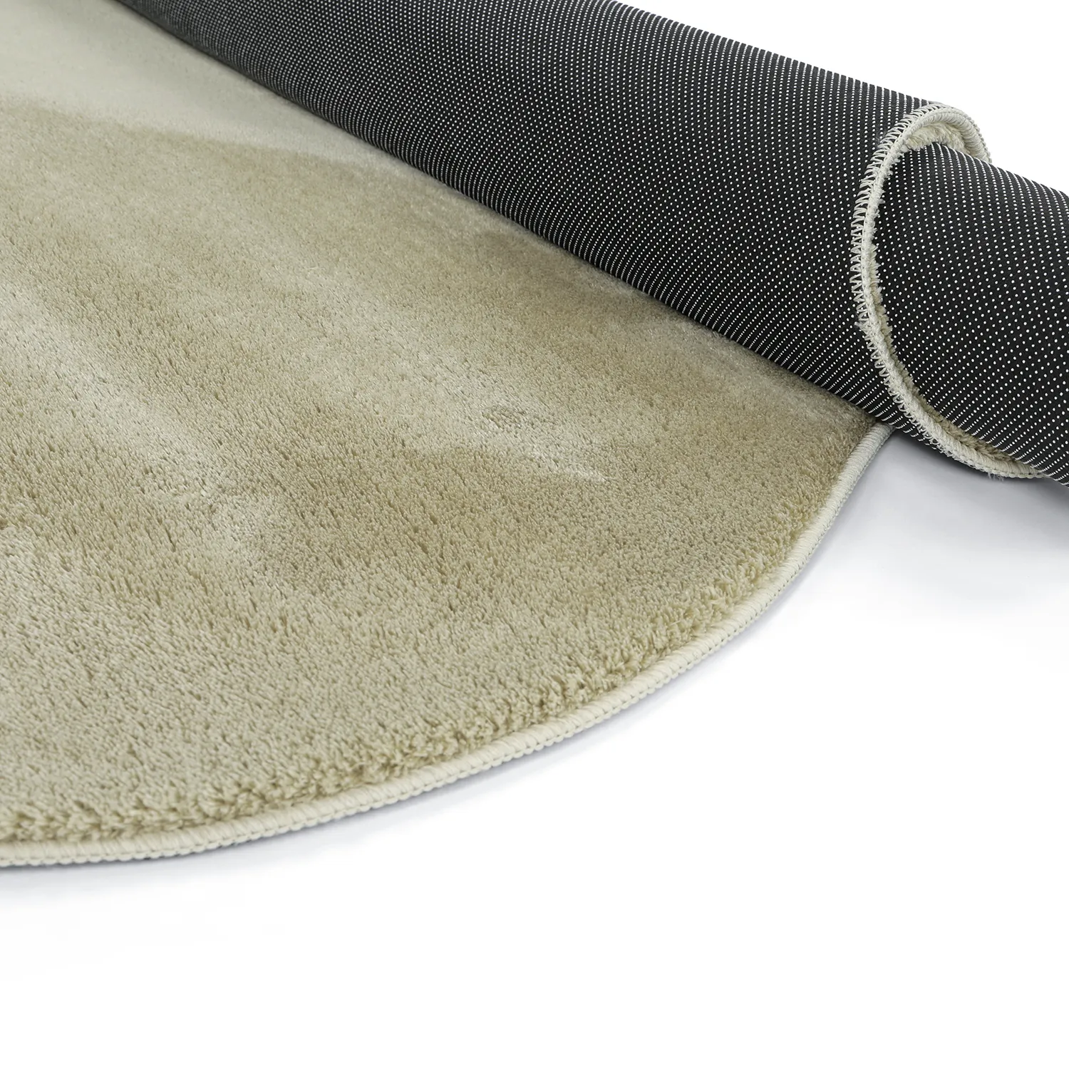 Alfombra Shaggy Ondulada Asimétrica - Aranga Super Soft Fur (verde claro)