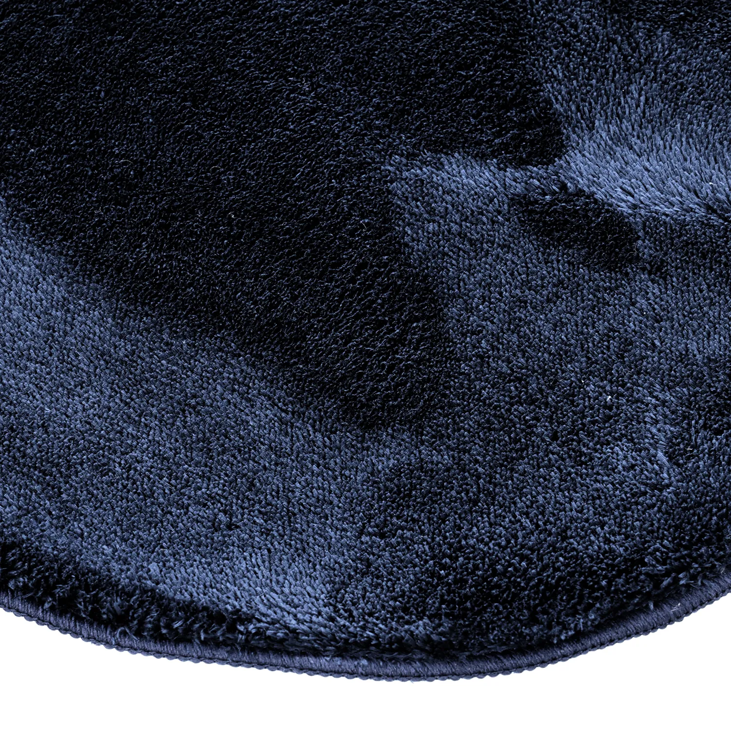 Alfombra Shaggy Ondulada Asimétrica - Aranga Super Soft Fur (azul oscuro)