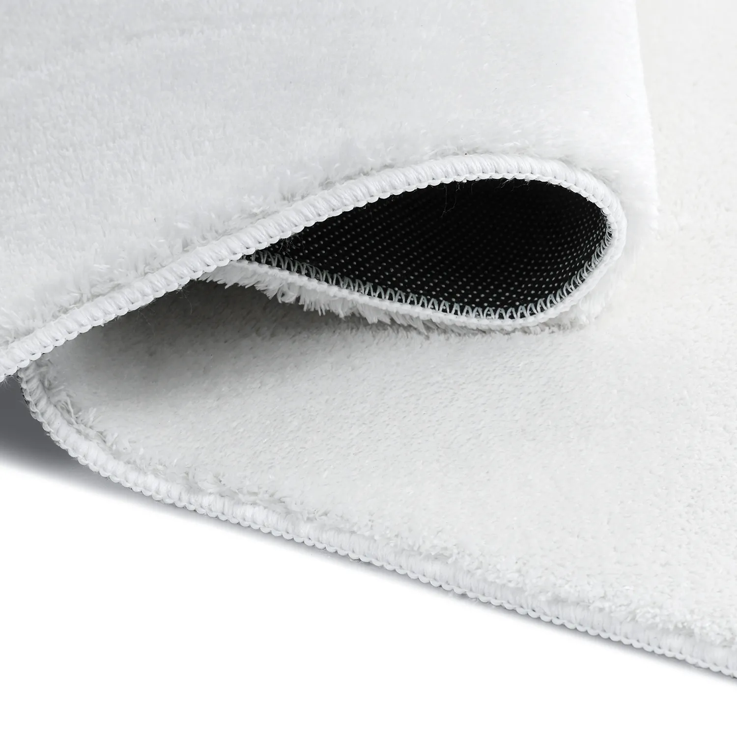 Alfombra Shaggy Ondulada Asimétrica - Aranga Super Soft Fur (blanco)