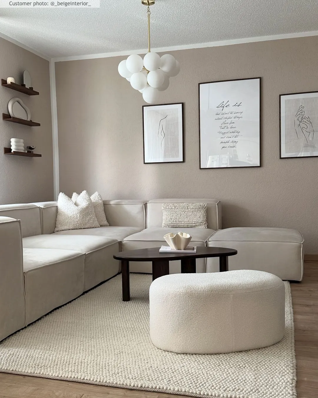 Alfombra de Lana - Avafors Wool Bubble (beige)
