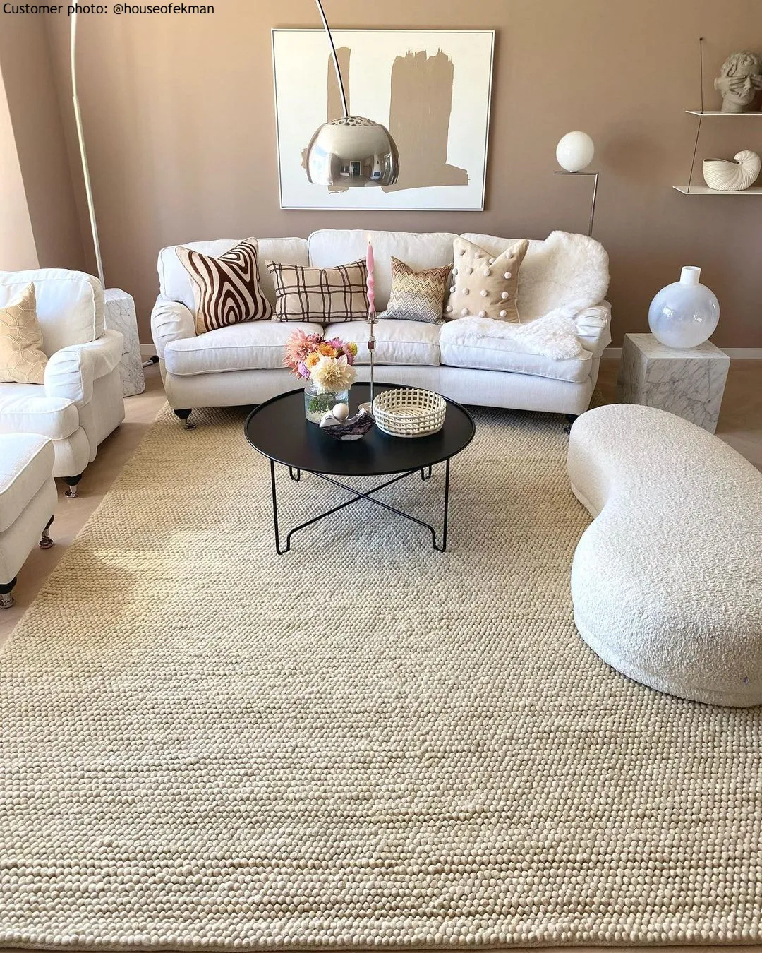 Alfombra de Lana - Avafors Wool Bubble (beige)