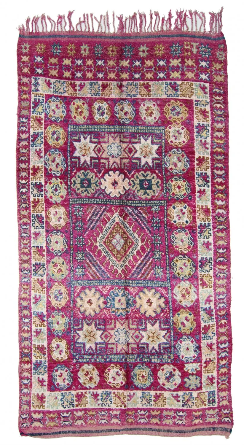 Alfombra Kilim Marroquí Bereber Azilal 370 x 190 cm