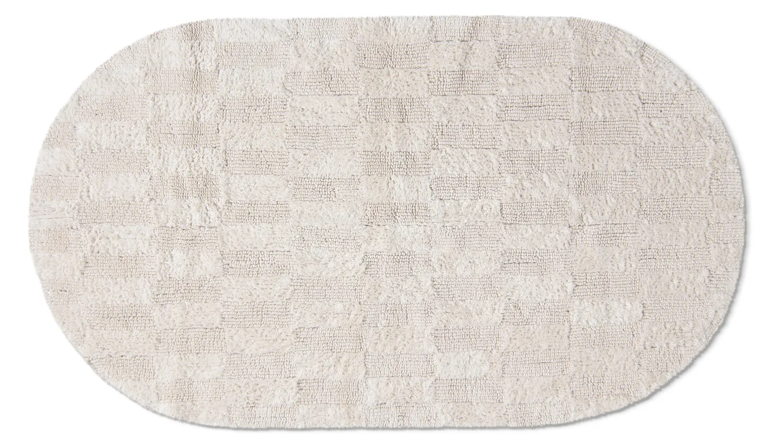 Alfombra de baño ovalada - Bevin (blanquecino)