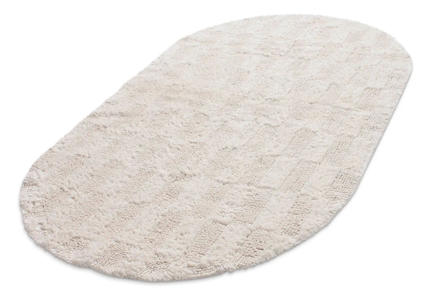 Alfombra de baño ovalada - Bevin (blanquecino)