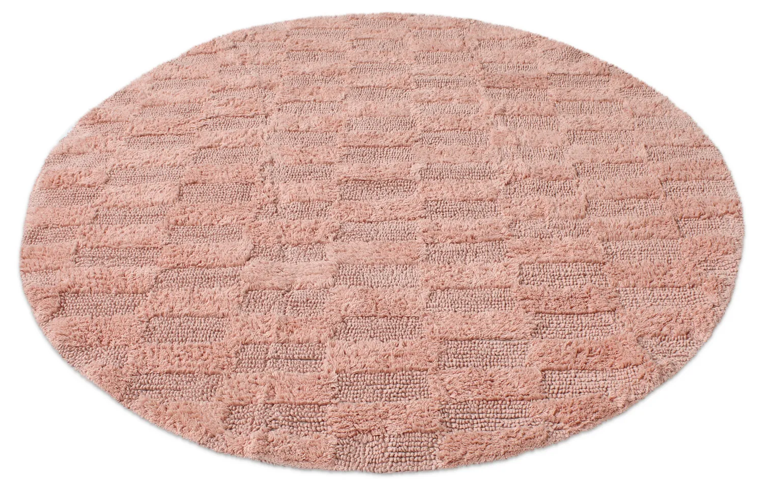 Alfombra de baño redonda - Bevin (rosa)