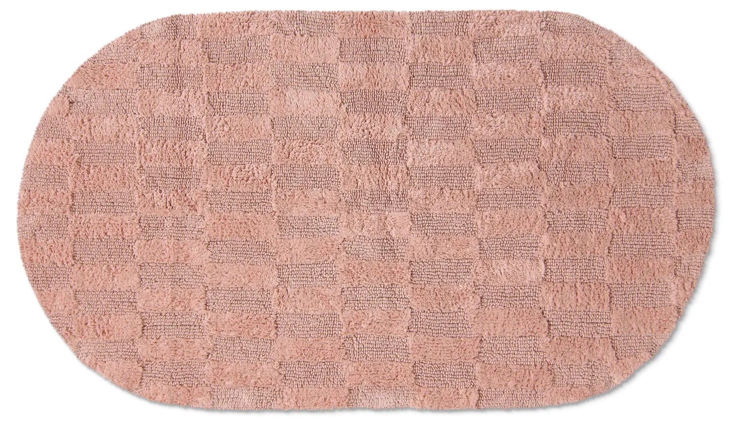 Alfombra de baño ovalada - Bevin (rosa)