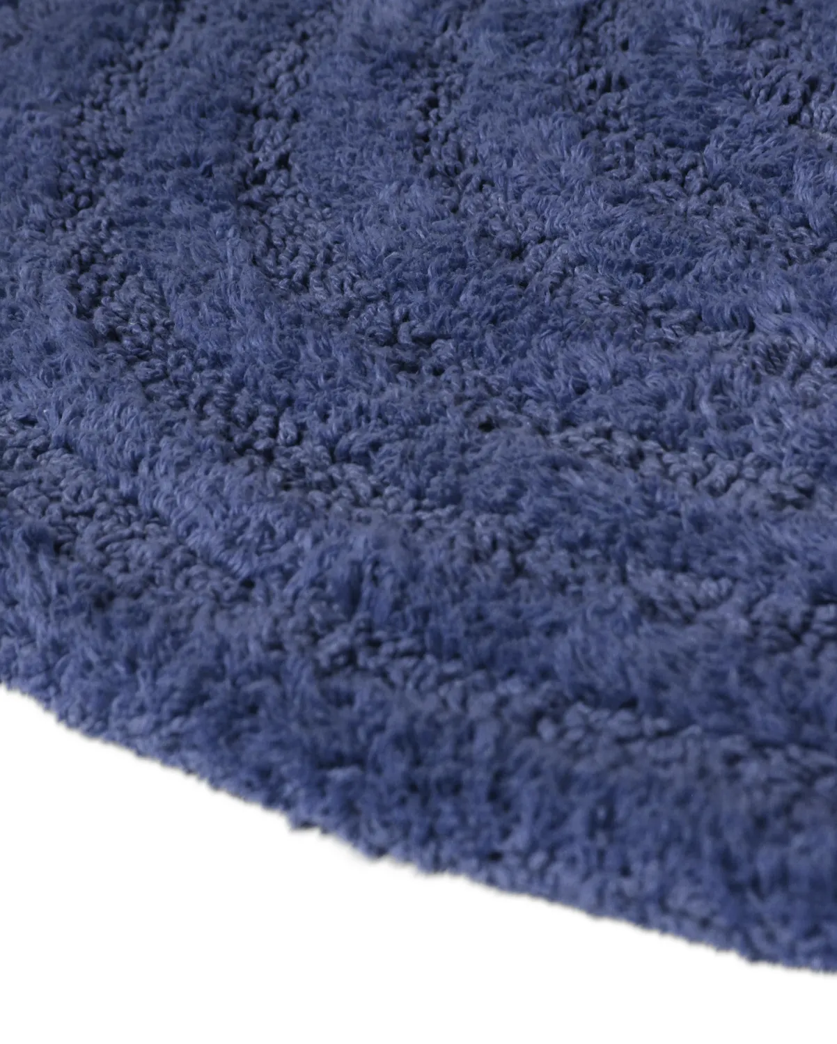 Alfombra de baño redonda - Embla (azul)